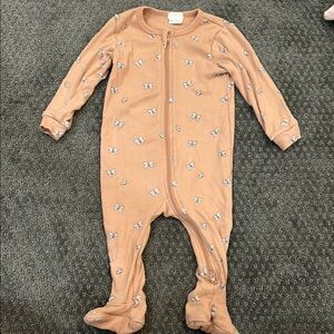 Petit Lem Butterfly Print on Ribbed Sirocco Sleeper (9m)